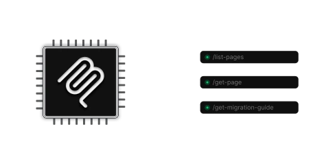 Native MCP server and AI-ready content illustration